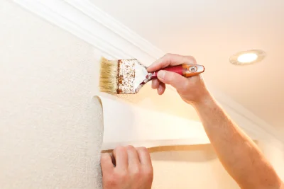 Pose de papier peint à Dolleren — revêtements muraux et toiles de verre